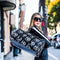 HEED NYC Classic Black & White Monogram Mini Duffle Bag