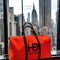 HEED NYC Classic Red & Black Large Duffle Bag