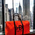 HEED NYC Classic Red & Black Large Duffle Bag