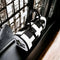 HEED NYC Classic White & Black Large Monogram Mini Duffle Bag