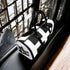 HEED NYC Classic White & Black Large Monogram Mini Duffle Bag