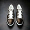 HEED NYC Men's Classic Black & White Vegan Leather Sneaker