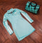 HEED NYC Classic Women's Tiffany Blue & White Track Dress