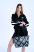 HEED NYC Classic Women's Black & White Track Dress