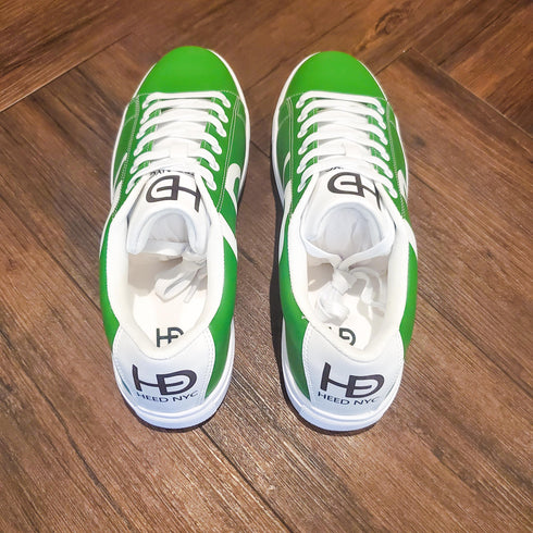 HEED NYC Men's Classic Green Apple Vegan Leather Sneaker