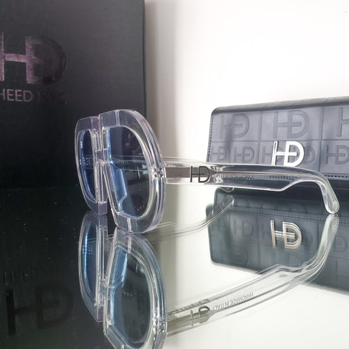 HEED NYC Luxury ICE Frame "Ice Blue Tint" Eyewear