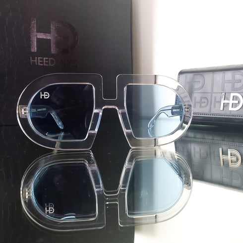HEED NYC Luxury ICE Frame "Ice Blue Tint" Eyewear