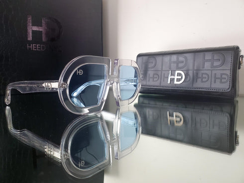 HEED NYC Luxury ICE Frame "Ice Blue Tint" Eyewear