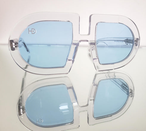 HEED NYC Luxury ICE Frame "Ice Blue Tint" Eyewear