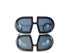 HEED NYC Luxury Black Frame "Blue Tint" Eyewear