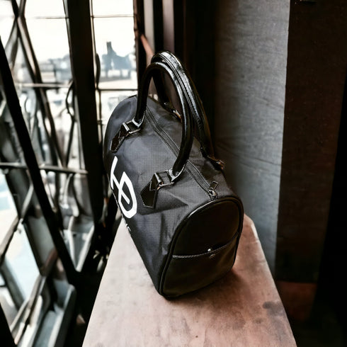 HEED NYC Classic Black & White Boston Bag