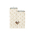 HEED DÉCORE WOODEN CANDLE HOLDER WITH WHITE MONOGRAM PRINT