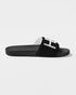 HEED NYC Classic Black & White Men's Slide Sandal