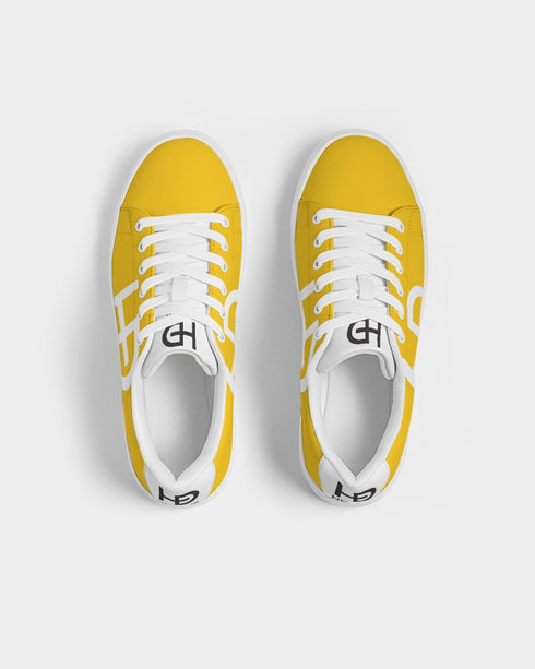 HEED NYC Men's Classic Cab Yellow Vegan Leather Sneaker