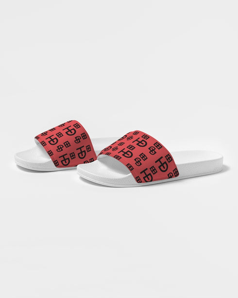 HEED NYC New Signature Coral & Black White Bottom Women's Slide Sandal