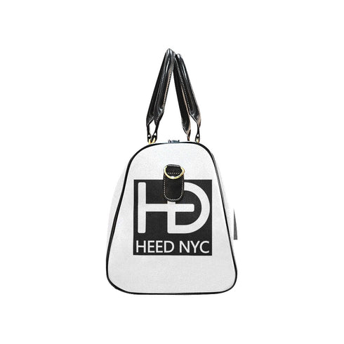 HEED NYC Classic White & Black Large Monogram Mini Duffle Bag