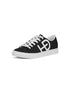 HEED NYC Women's Classic Black & White Vegan Leather Sneakers