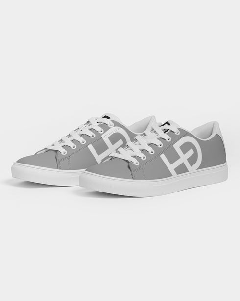 HEED NYC Men's Classic Champagne Gray Vegan Leather Sneakers