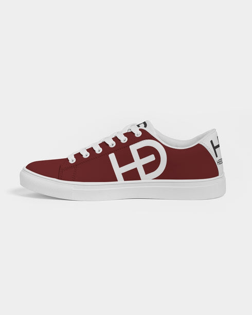 HEED NYC Women's Classic Red Wine Vegan Leather Sneaker