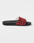 HEED NYC Monogram Coral & Black Women's Slide Sandal