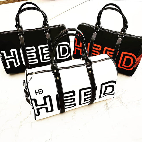 HEED NYC OTL Black & Red Mini Duffle Bag