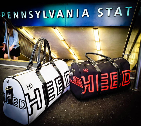 HEED NYC OTL White & Black Mini Duffle Bag