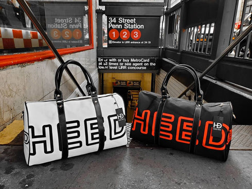 HEED NYC OTL Black & Red Mini Duffle Bag