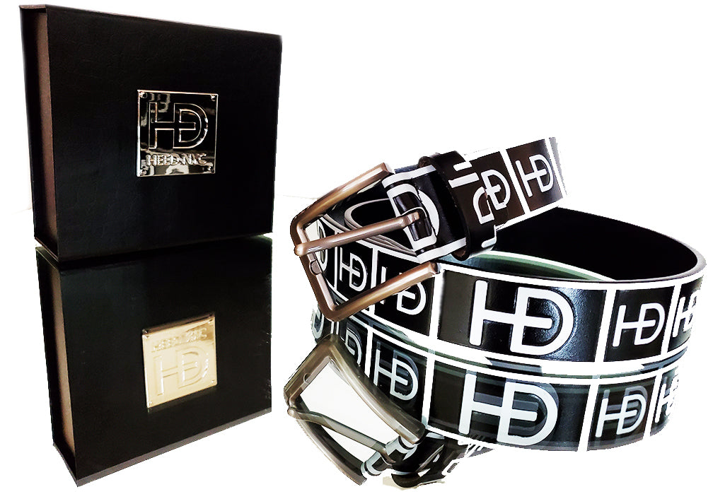 HEED NYC Classic Black & White Genuine Leather 